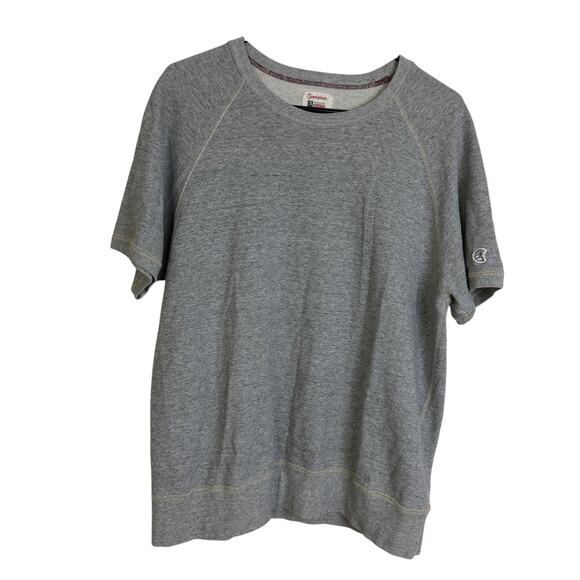 Champion Todd Snyder Sweatshirt Mens Large Gray Short Sleeve Pullover Cotton USA - Picture 1 of 9